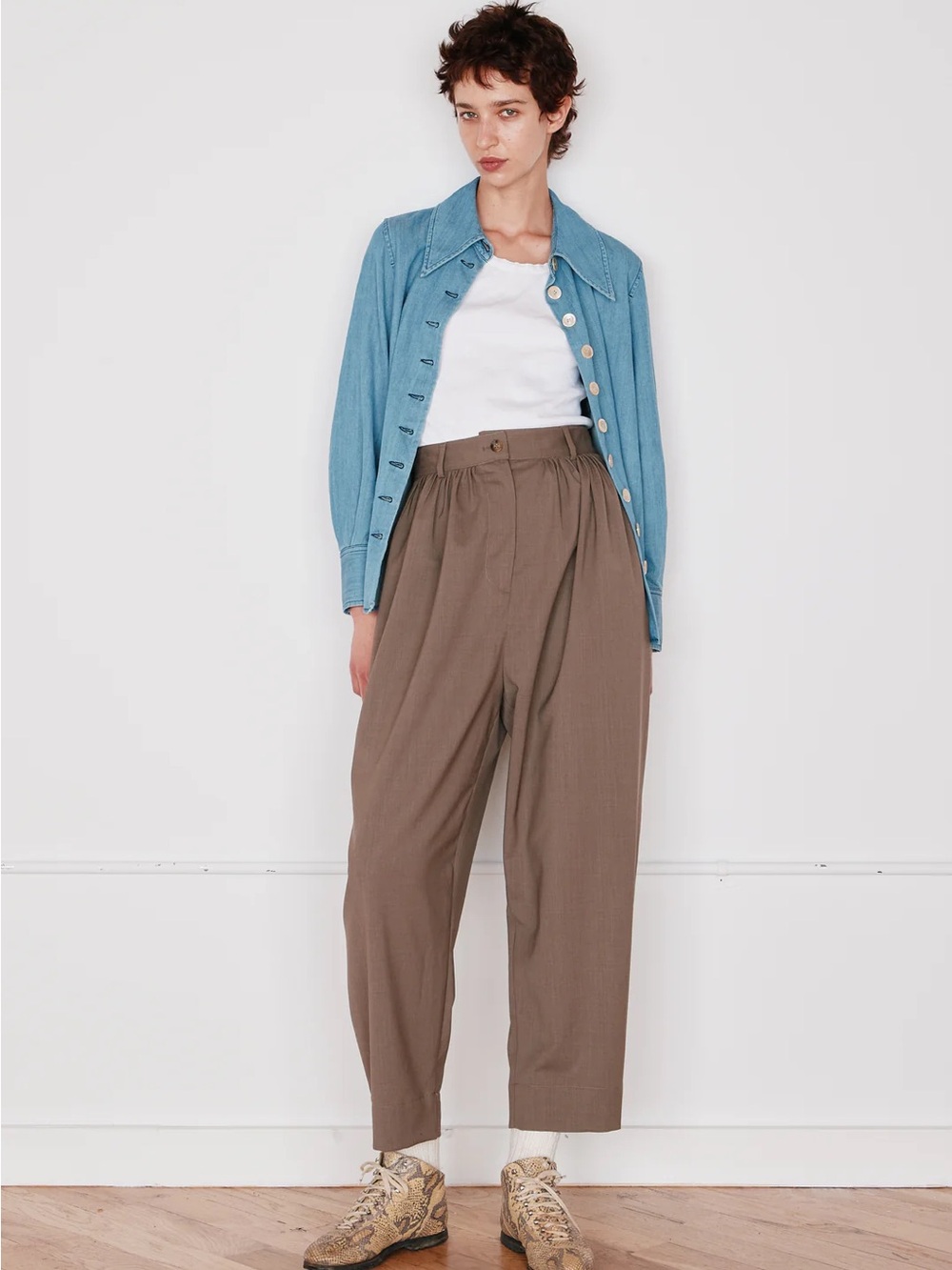 {{Caron Callahan}} Brandon Wool Pants - Picture 2 of 7